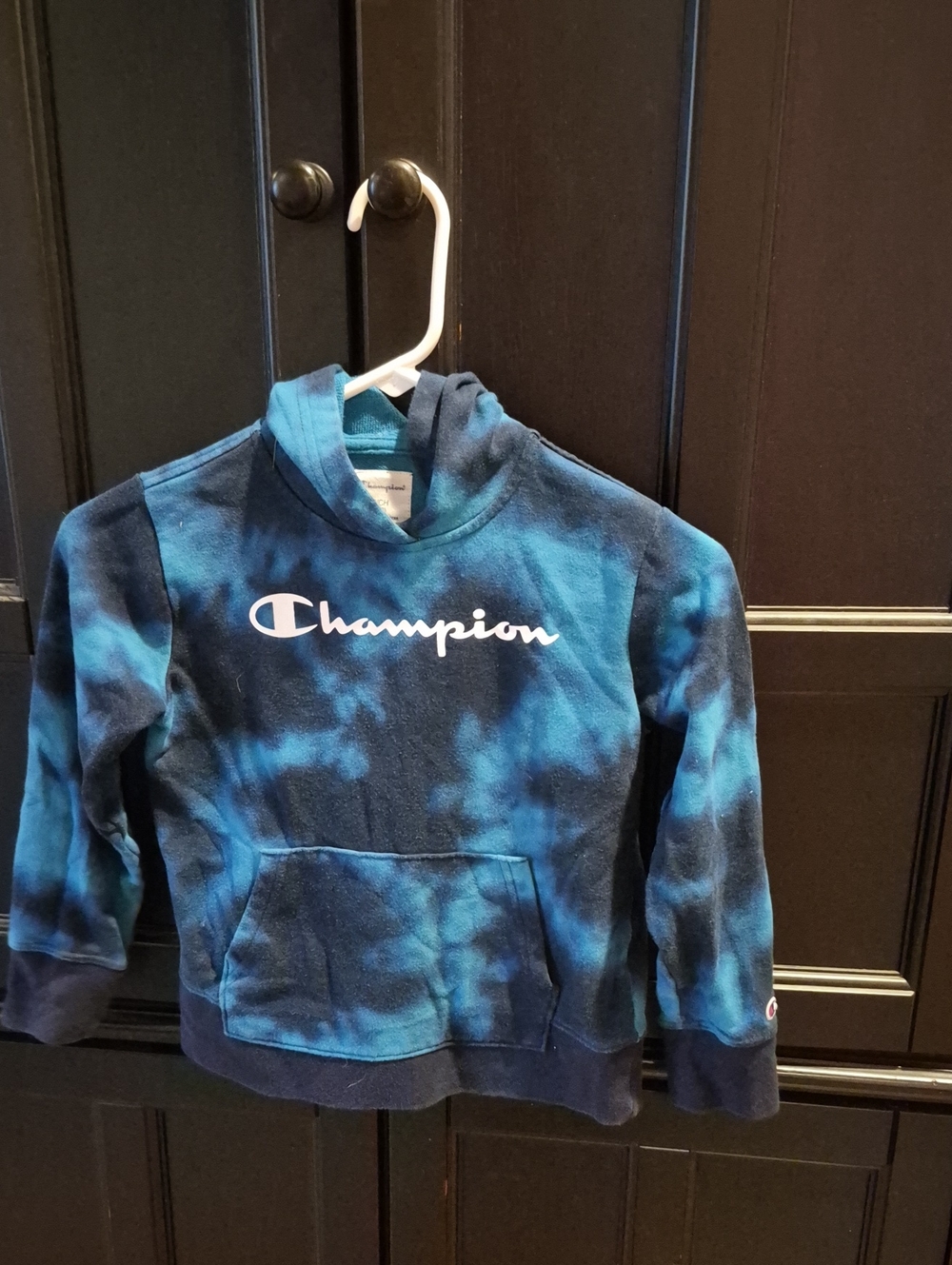 Champion Kids Blue Tie-Dye Pullover Hoodie